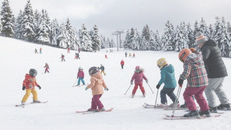 Jak dzieci motywują się w grupie podczas nauki jazdy na nartach?